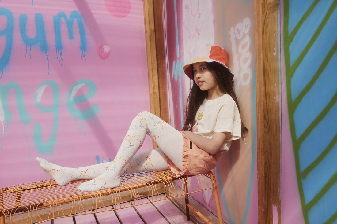 Block Bucket Hat Purple Heather