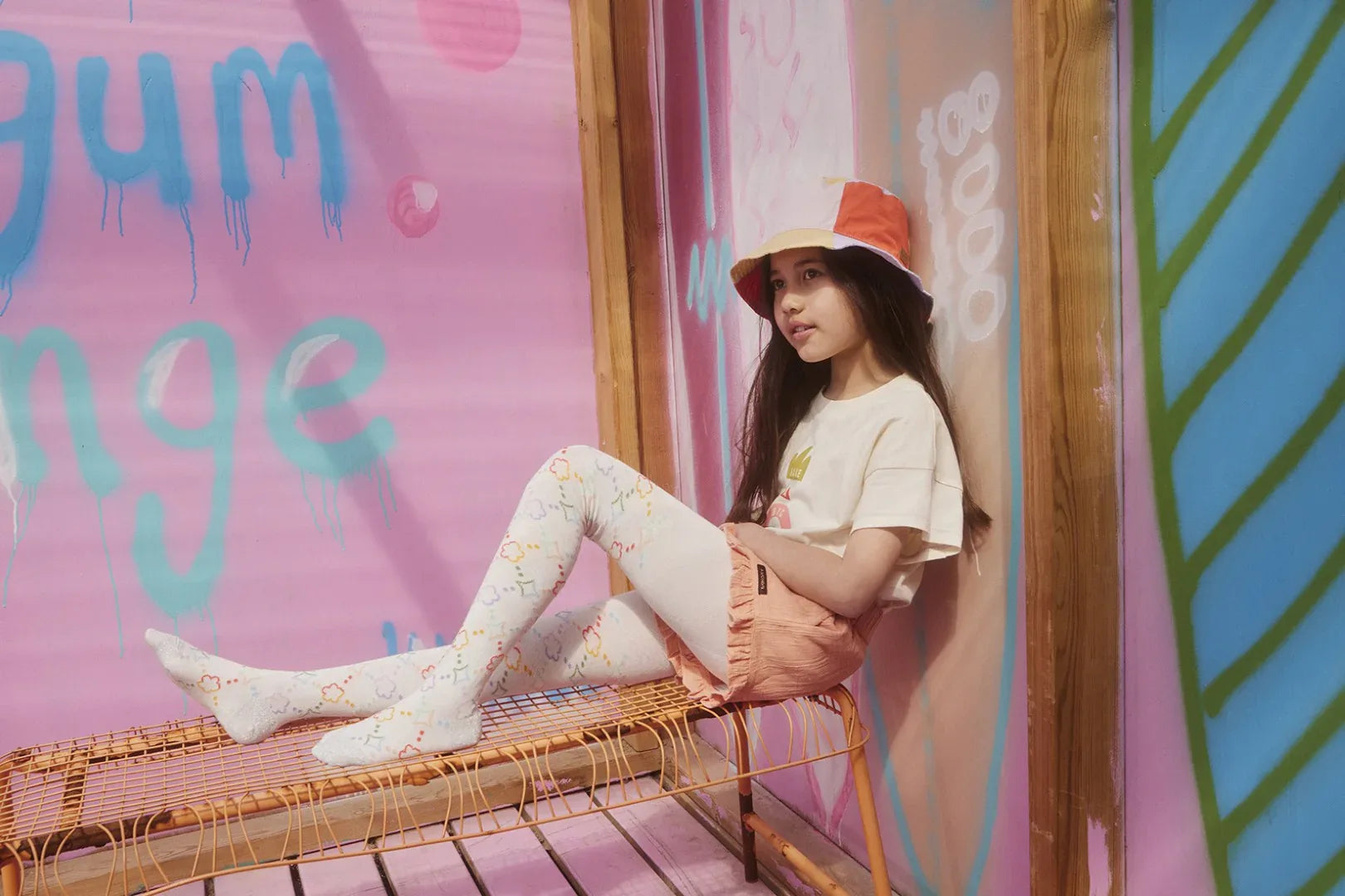 Block Bucket Hat Purple Heather - KDkes