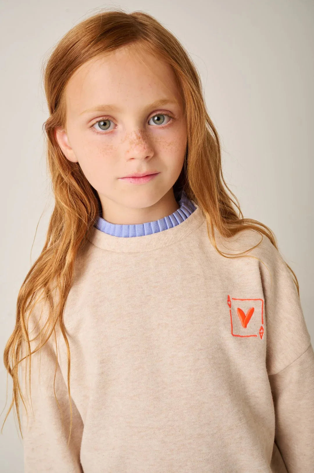 Sweatshirt Le Coeur Oatmeal Melange - Tumble&