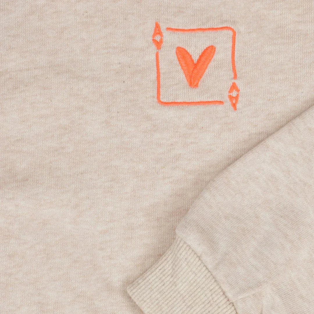 Sweatshirt Le Coeur Oatmeal Melange - Tumble&