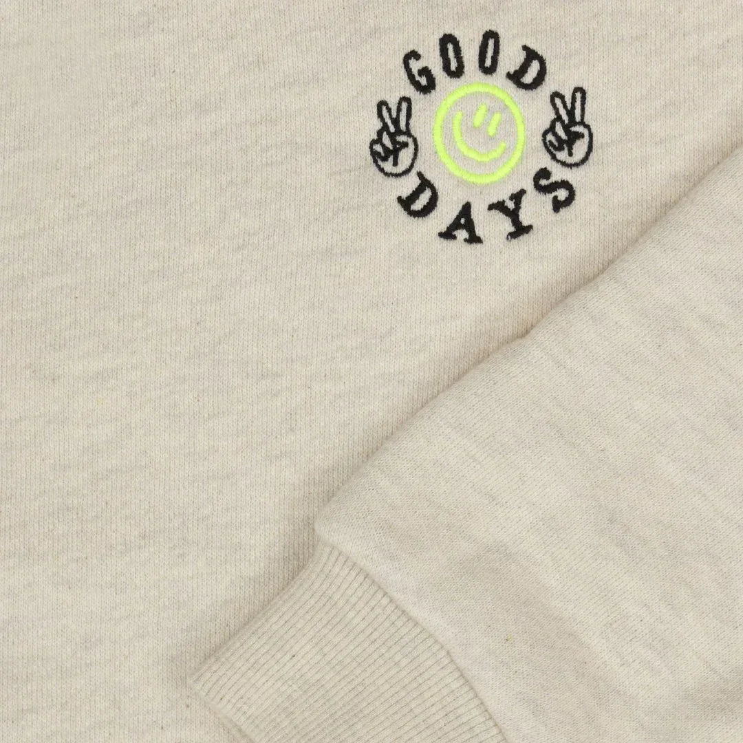 Sweatshirt Deck Off White Melange - Tumble&