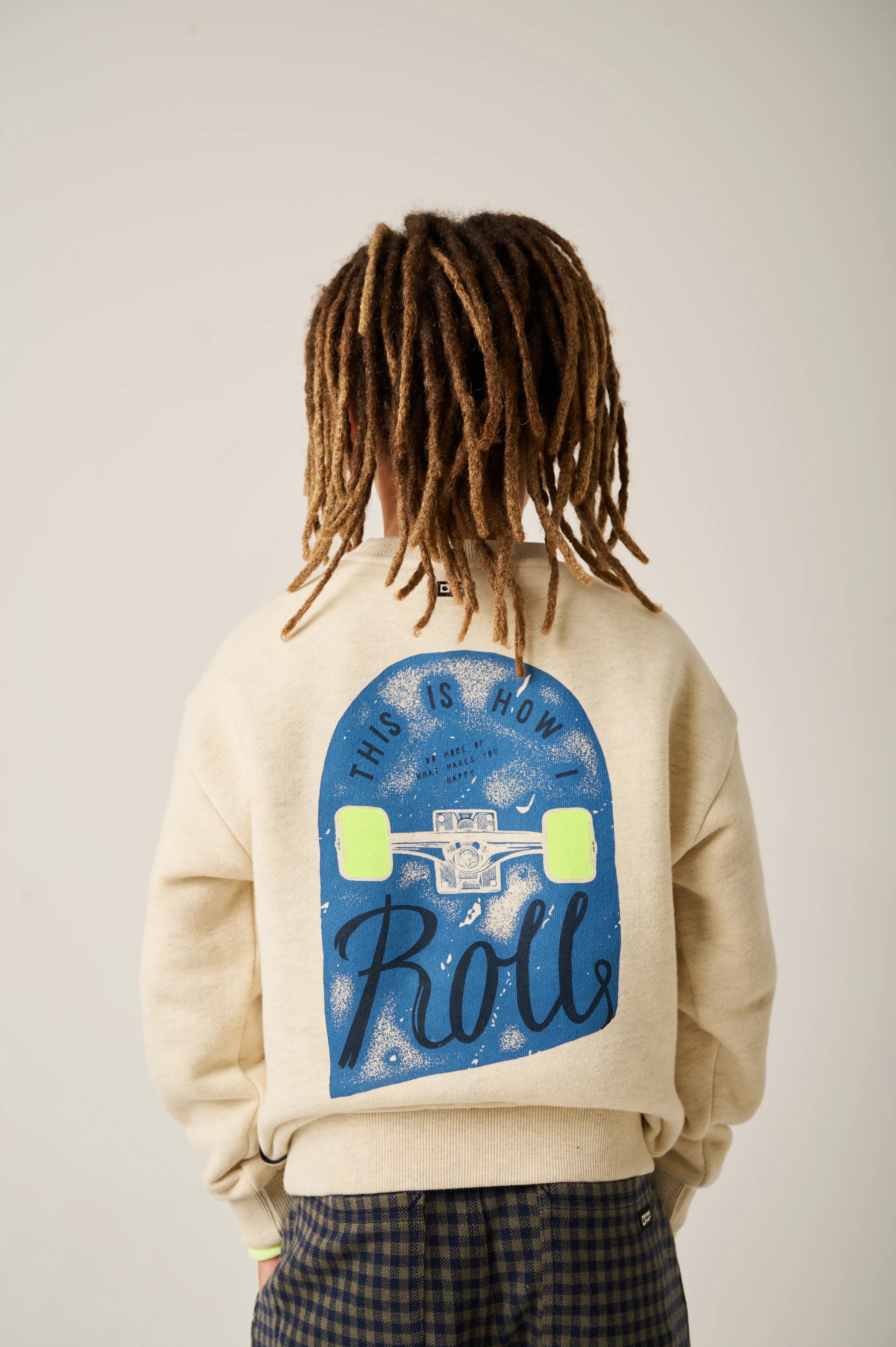 Sweatshirt Deck Off White Melange - Tumble&