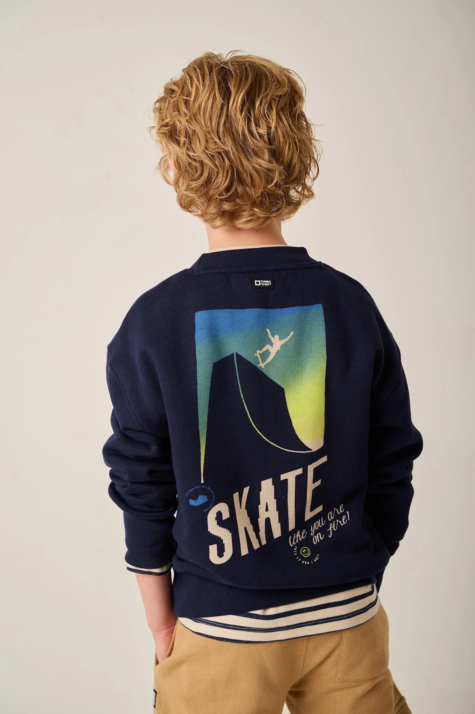 Sweatshirt Heelflip Navy Blazer - Tumble&
