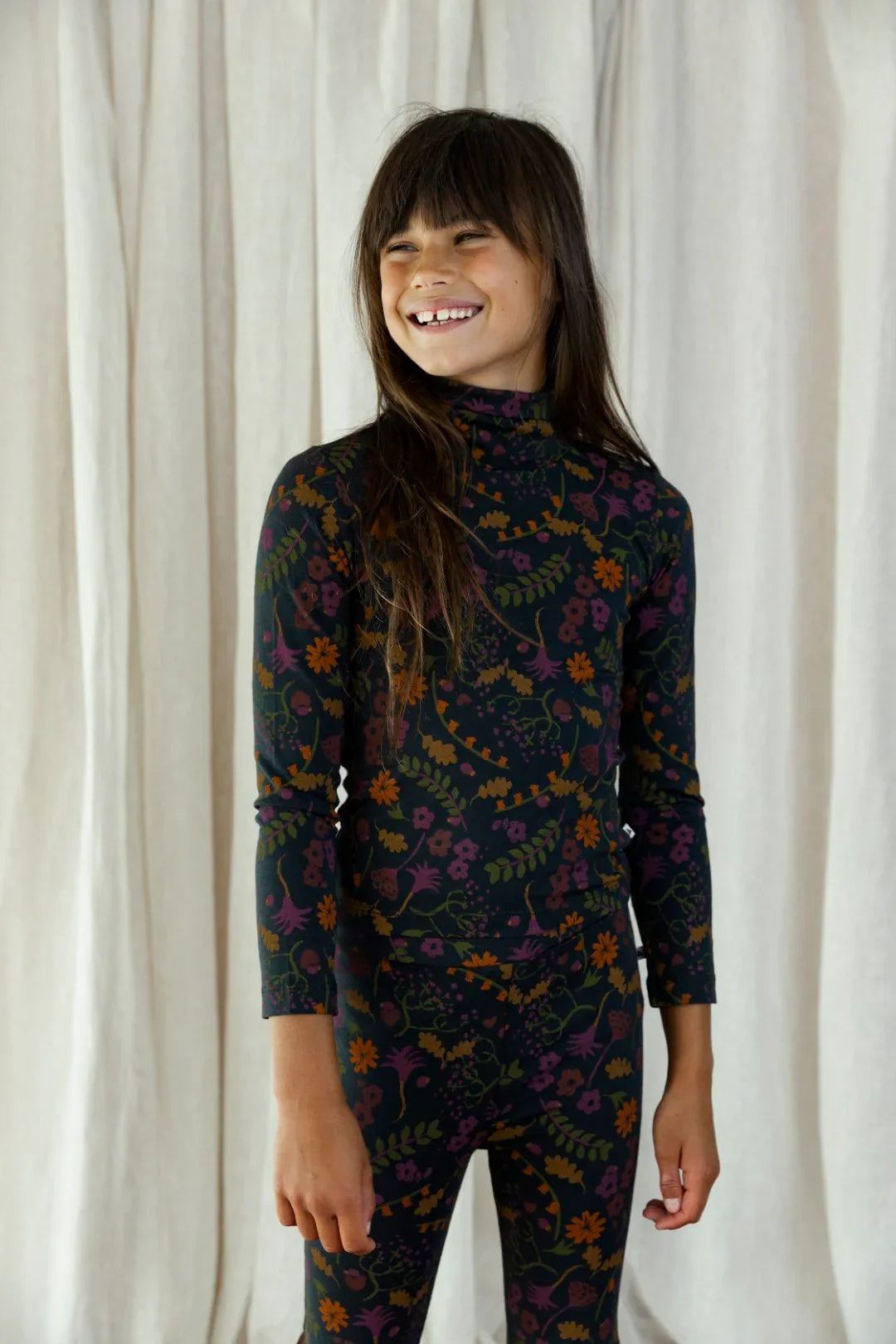 Turtle Neck Lou Flower Ladybird AOP - Ammehoela