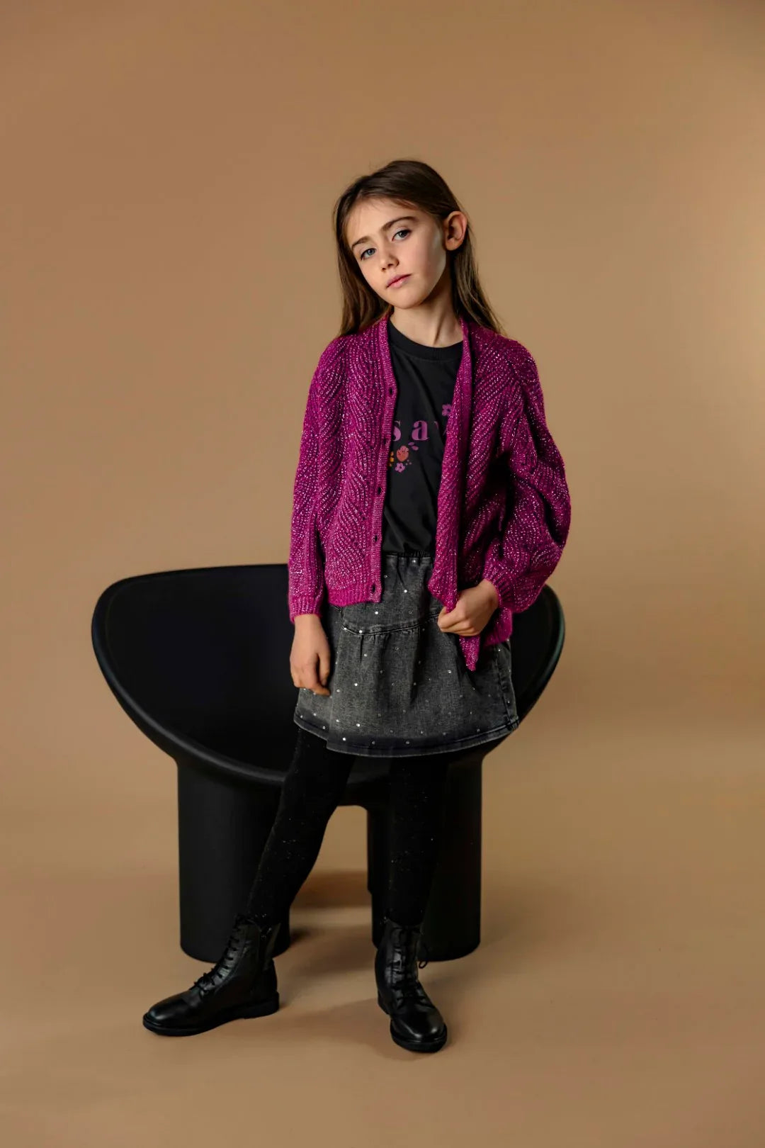Cardigan Ginny Magenta Haze - Ammehoela