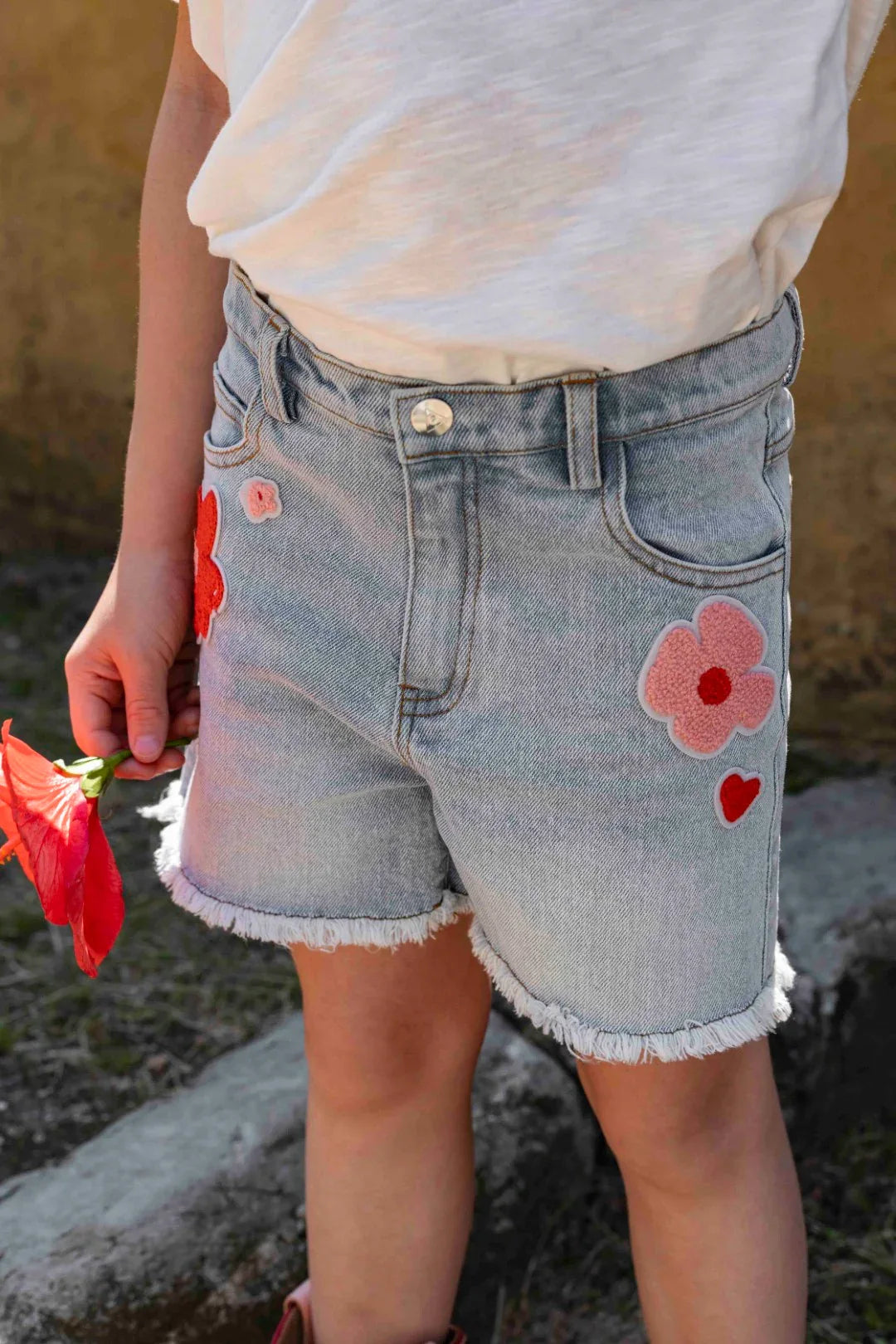 Short Julia Bleached Sky Blue - Ammehoela