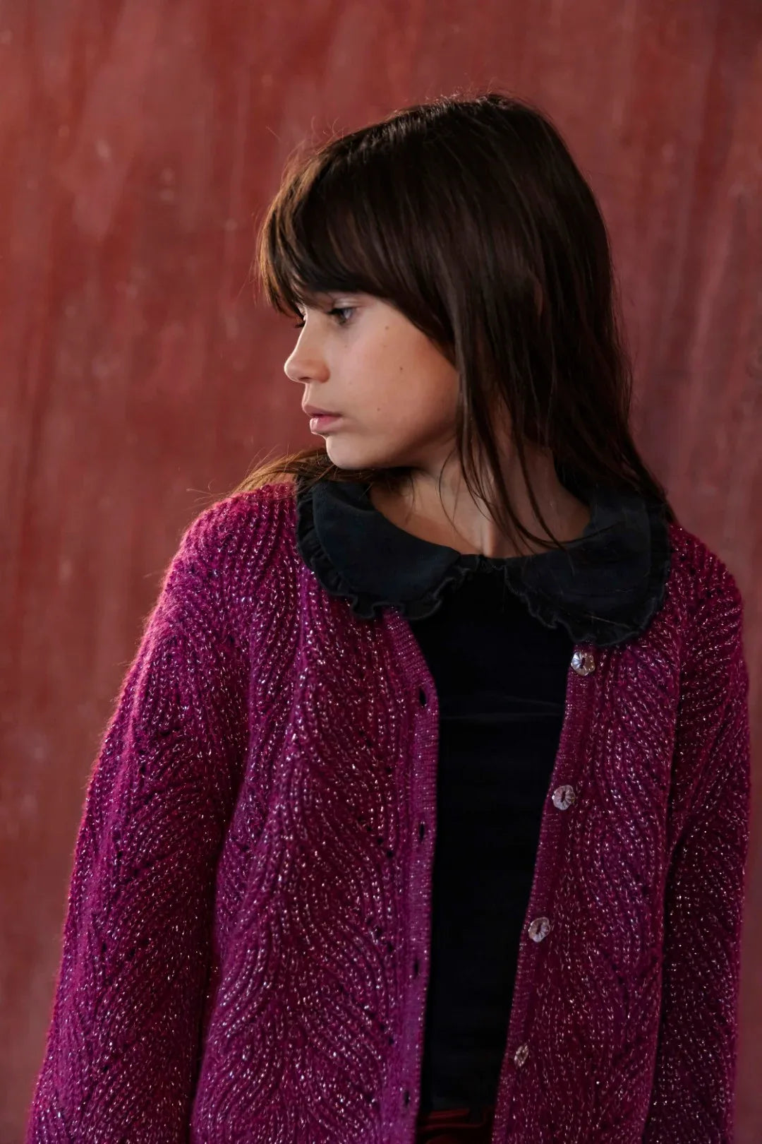Cardigan Ginny Magenta Haze - Ammehoela