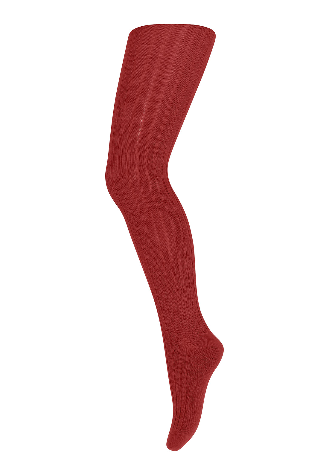 Cotton Rib Tights Tomato