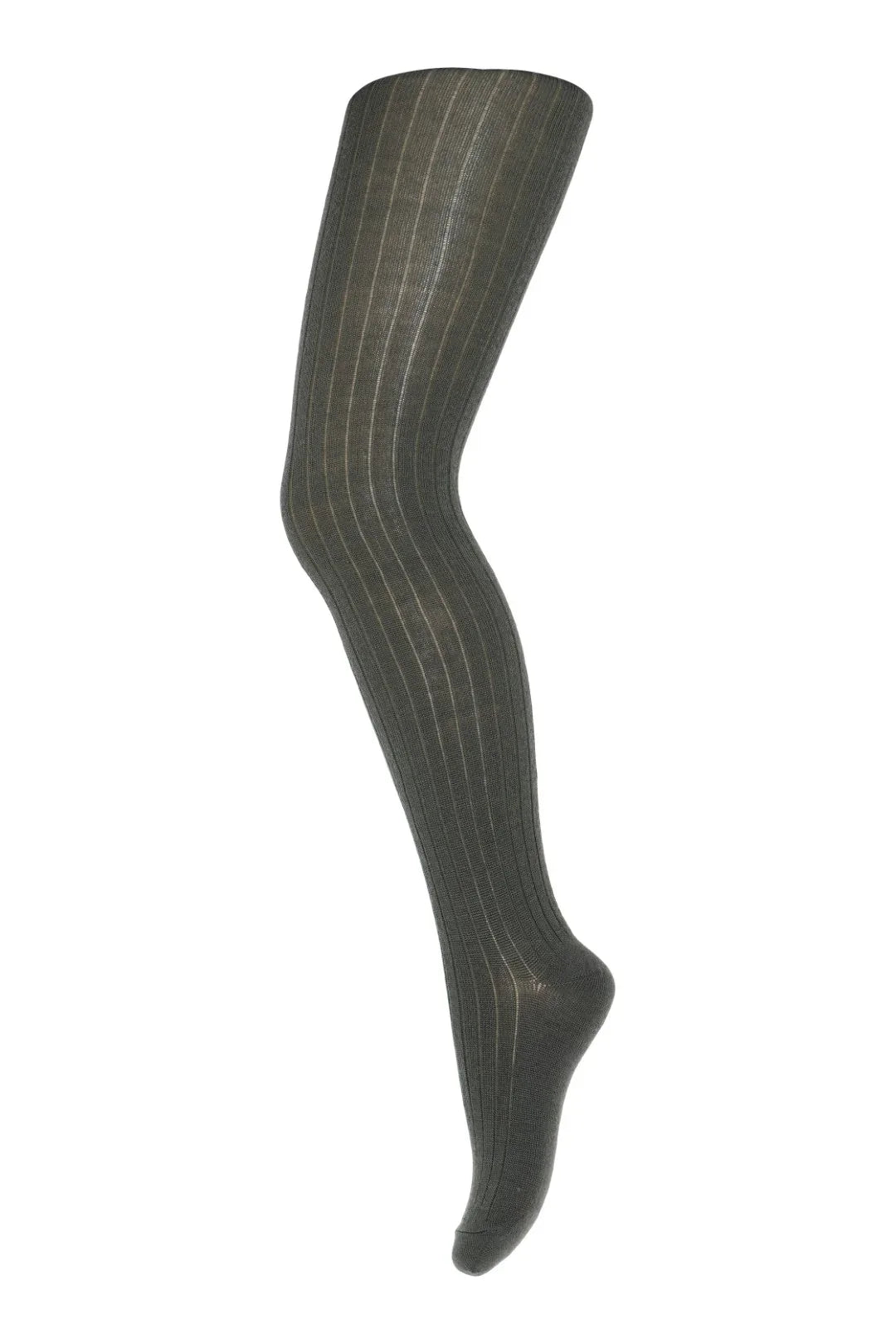 Cotton Rib Tights Dusty Ivy - MP Denmark