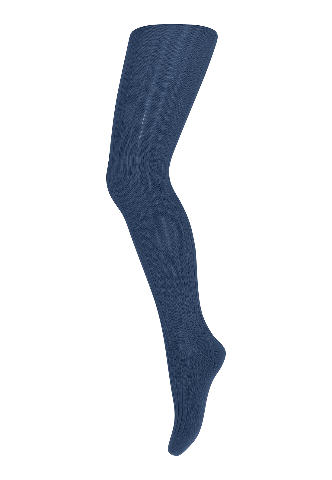Cotton Rib Tights True Blue