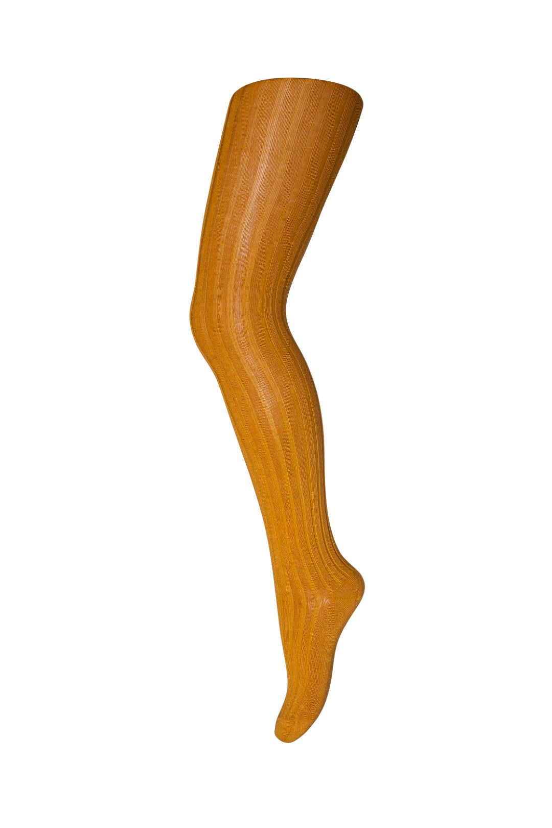 Cotton Rib Tights Golden Spice