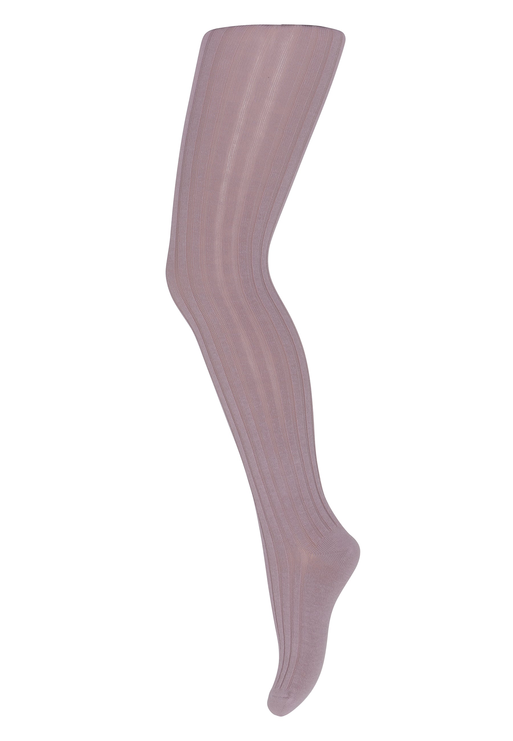 Cotton Rib Tights Lilac Shadow