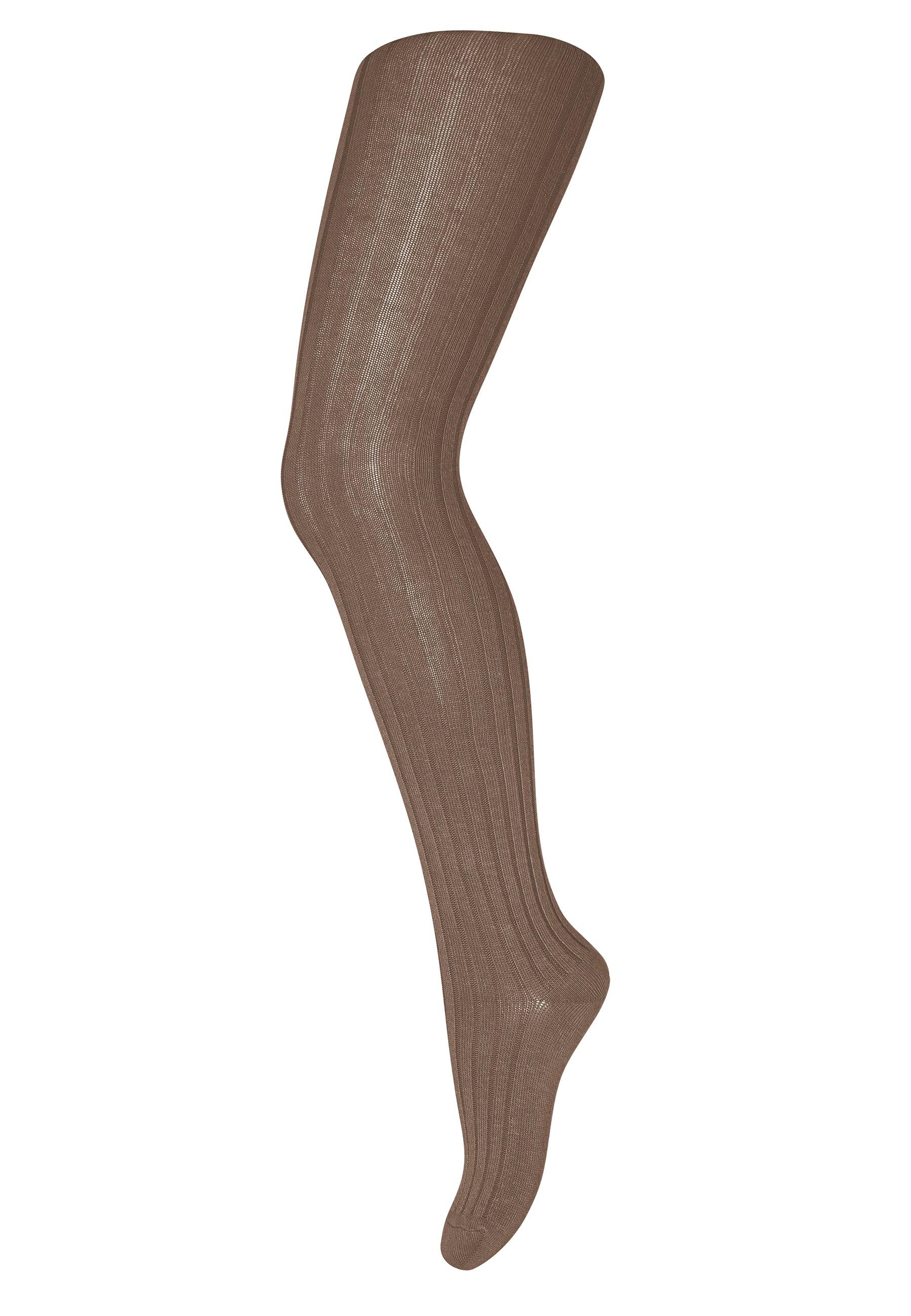 Cotoon Rib Tights Brown Sienna - MP Denmark