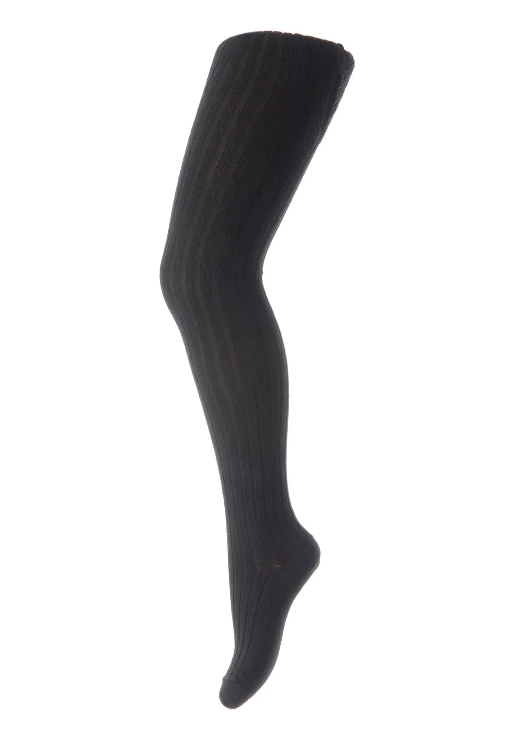 Cotton Rib Tights Black - MP Denmark