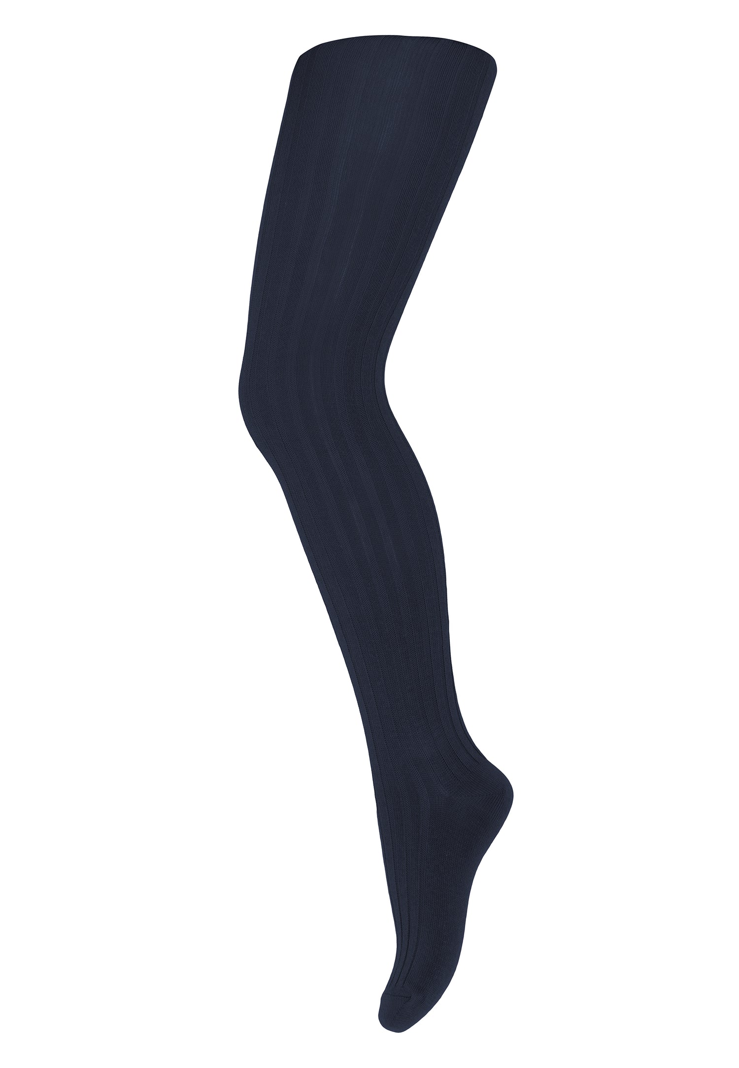 Cotton Rib Tights Navy