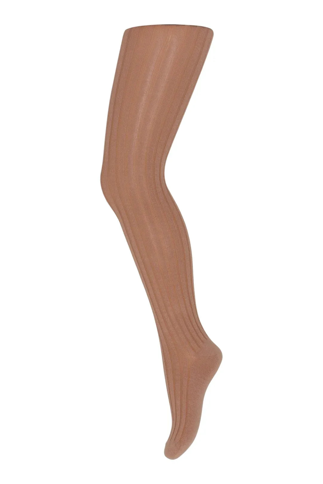 Cotton Rib Tights Tawny Brown - MP Denmark