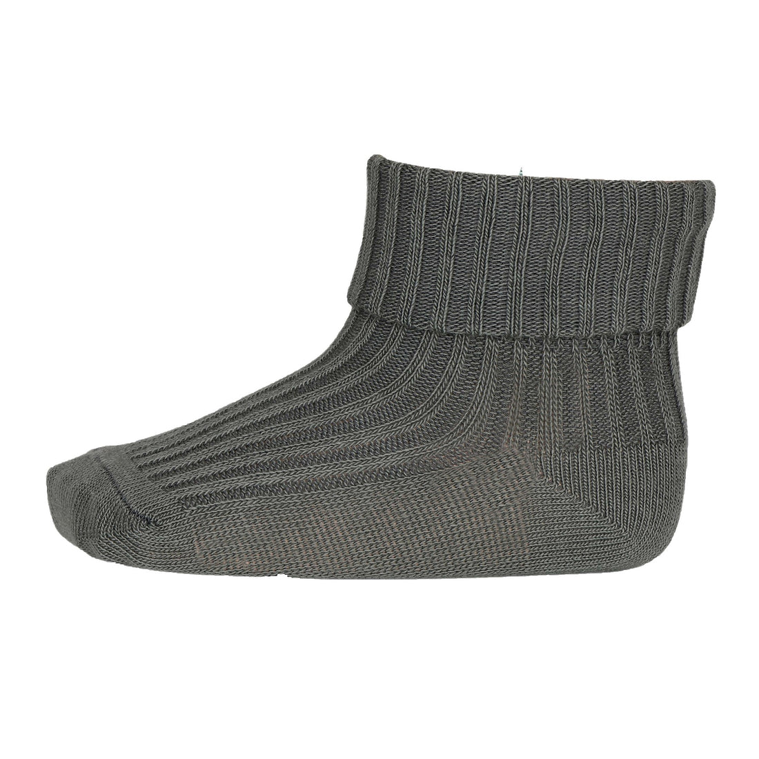 Cotton Rib Baby Socks Agave Green