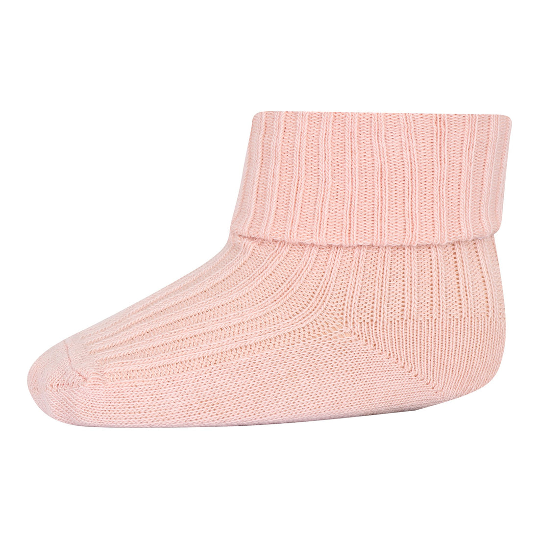 Cotton Rib Baby Socks Peach Pink