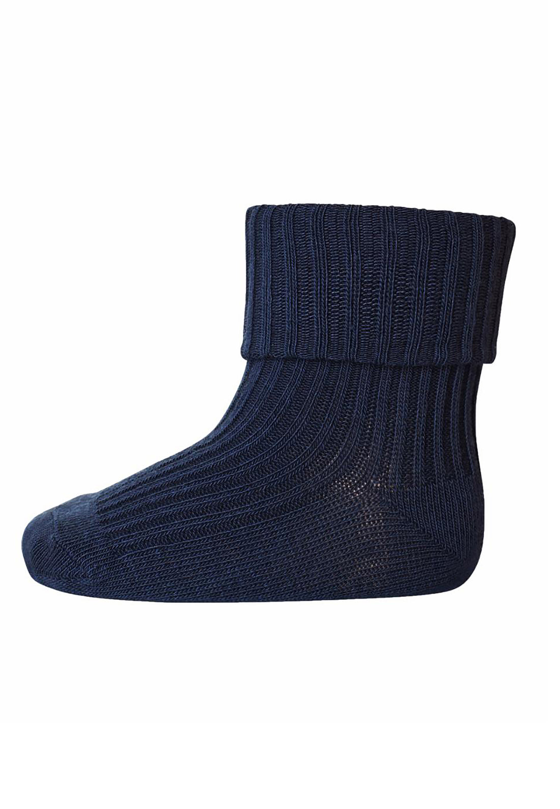 Cotton Rib Baby Socks Navy