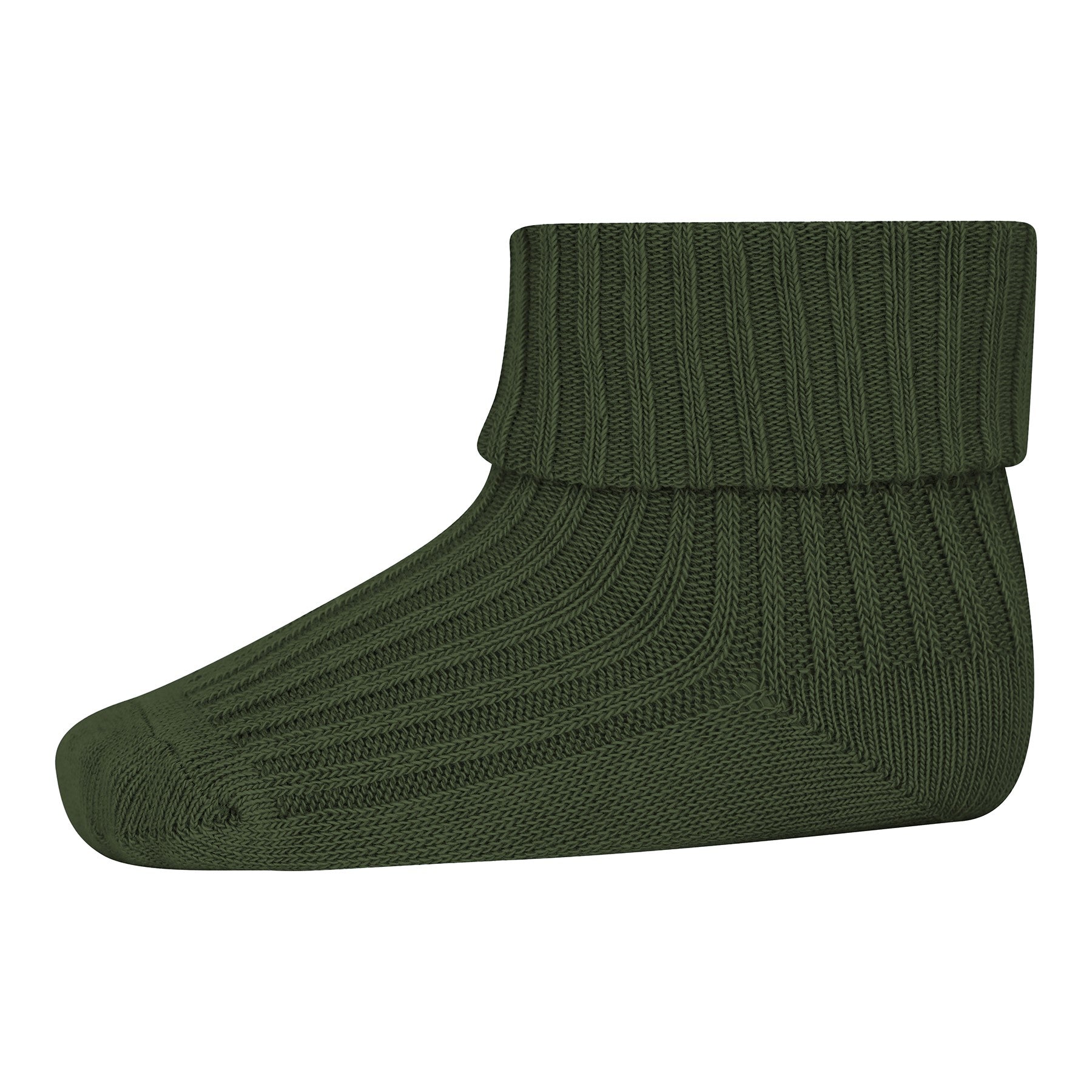 Cotton Rib Baby Socks Forest Night