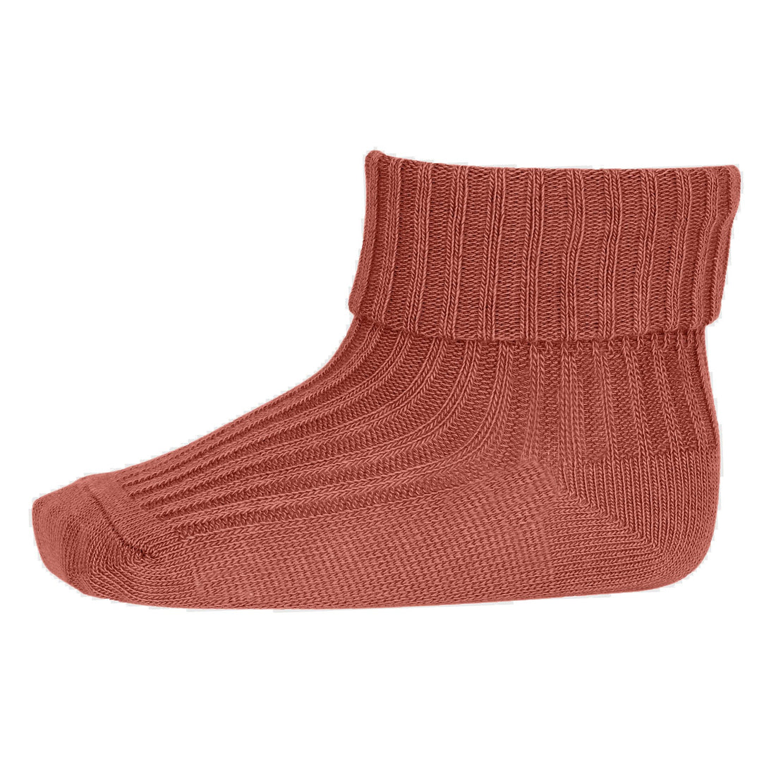 Cotton Rib Baby Socks Canyon Rose