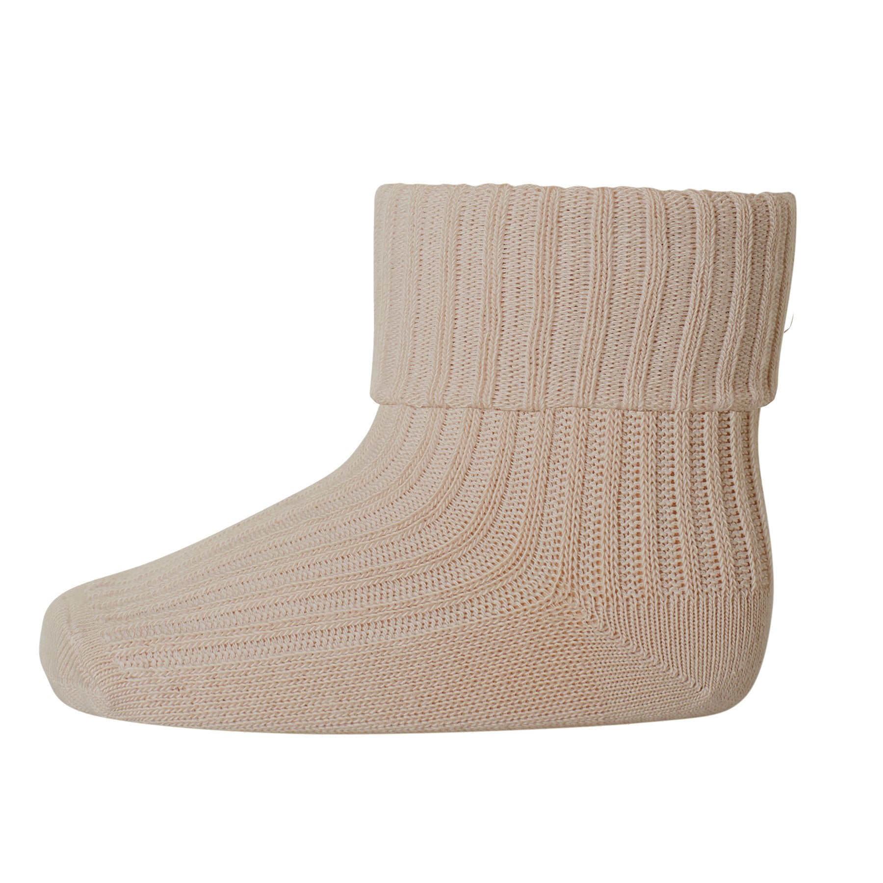 Cotton Rib Baby Socks Rose Dust