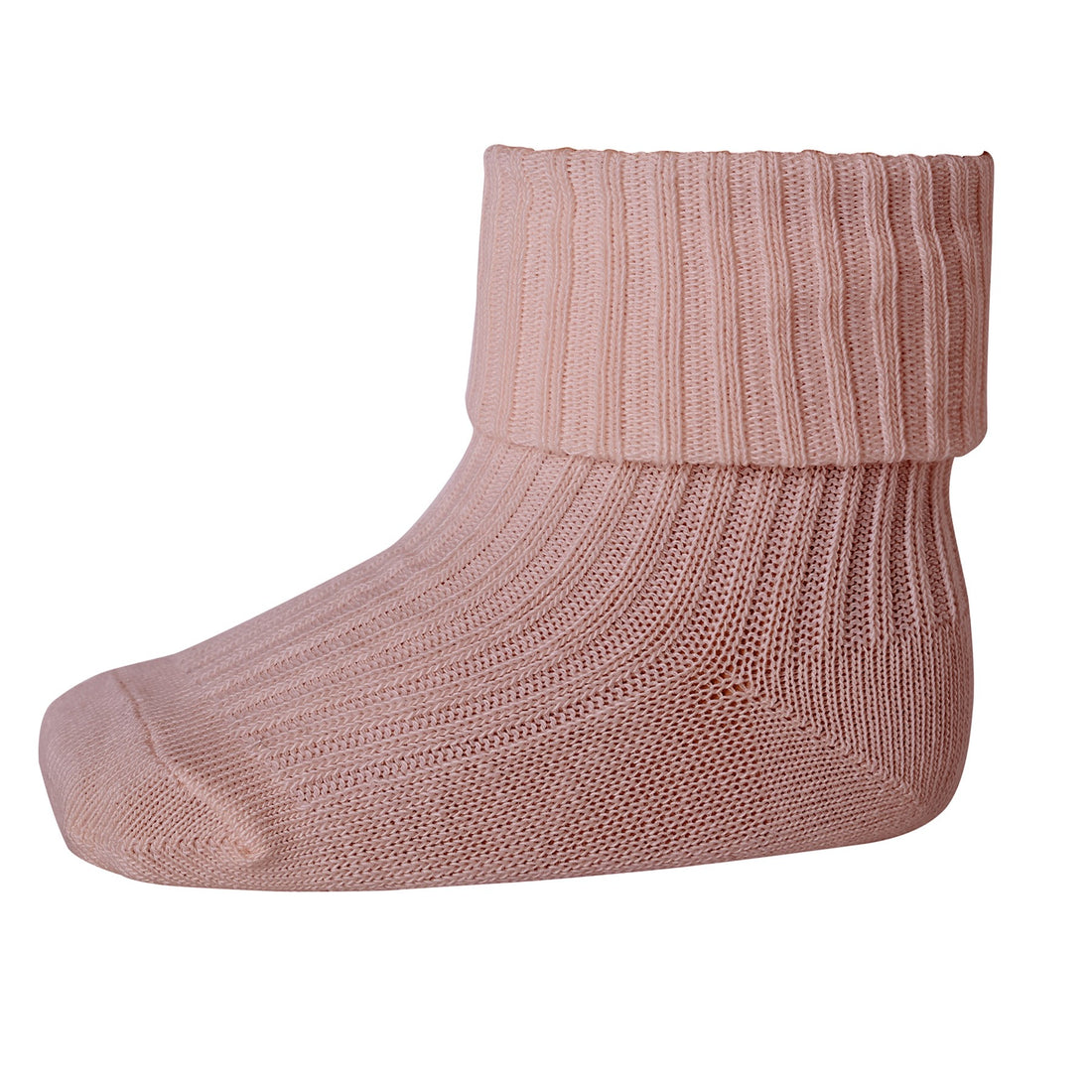 Cotton Rib Baby Socks Rose Grey