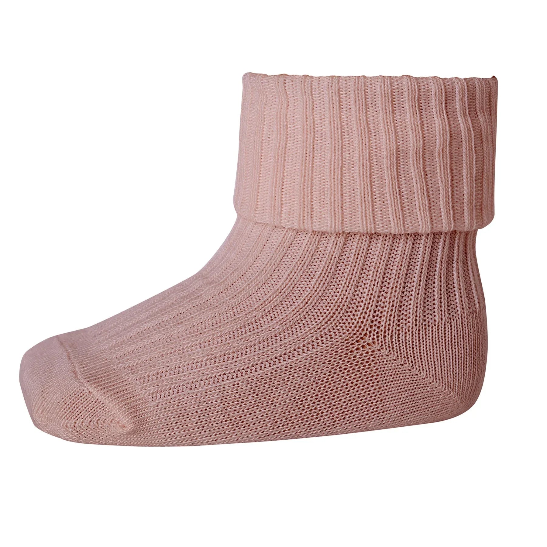 Cotton Rib Baby Socks Rose Grey - MP Denmark