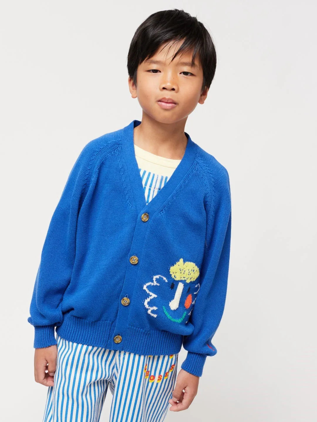 Happy Mask Cardigan - Bobo Choses