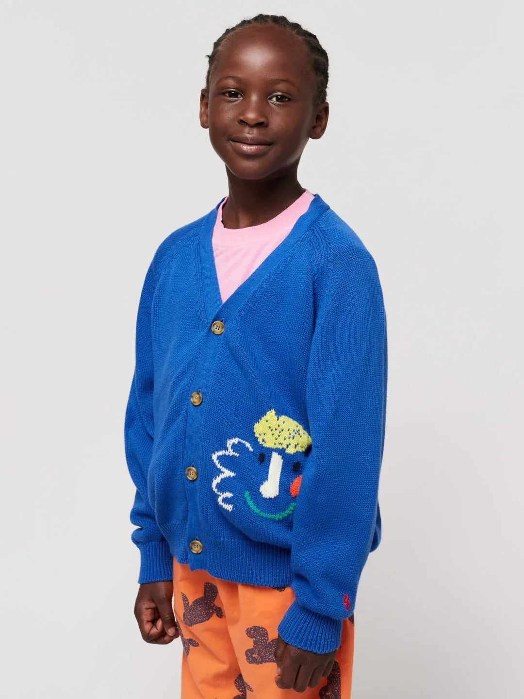 Happy Mask Cardigan - Bobo Choses