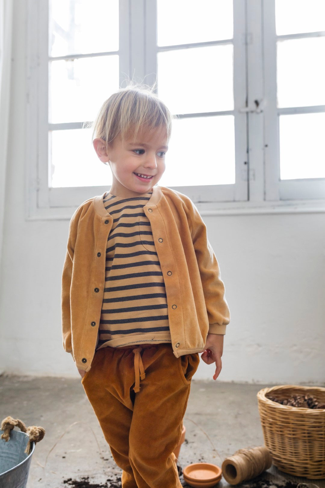 Ant Cotton Velvet Jacket Sand