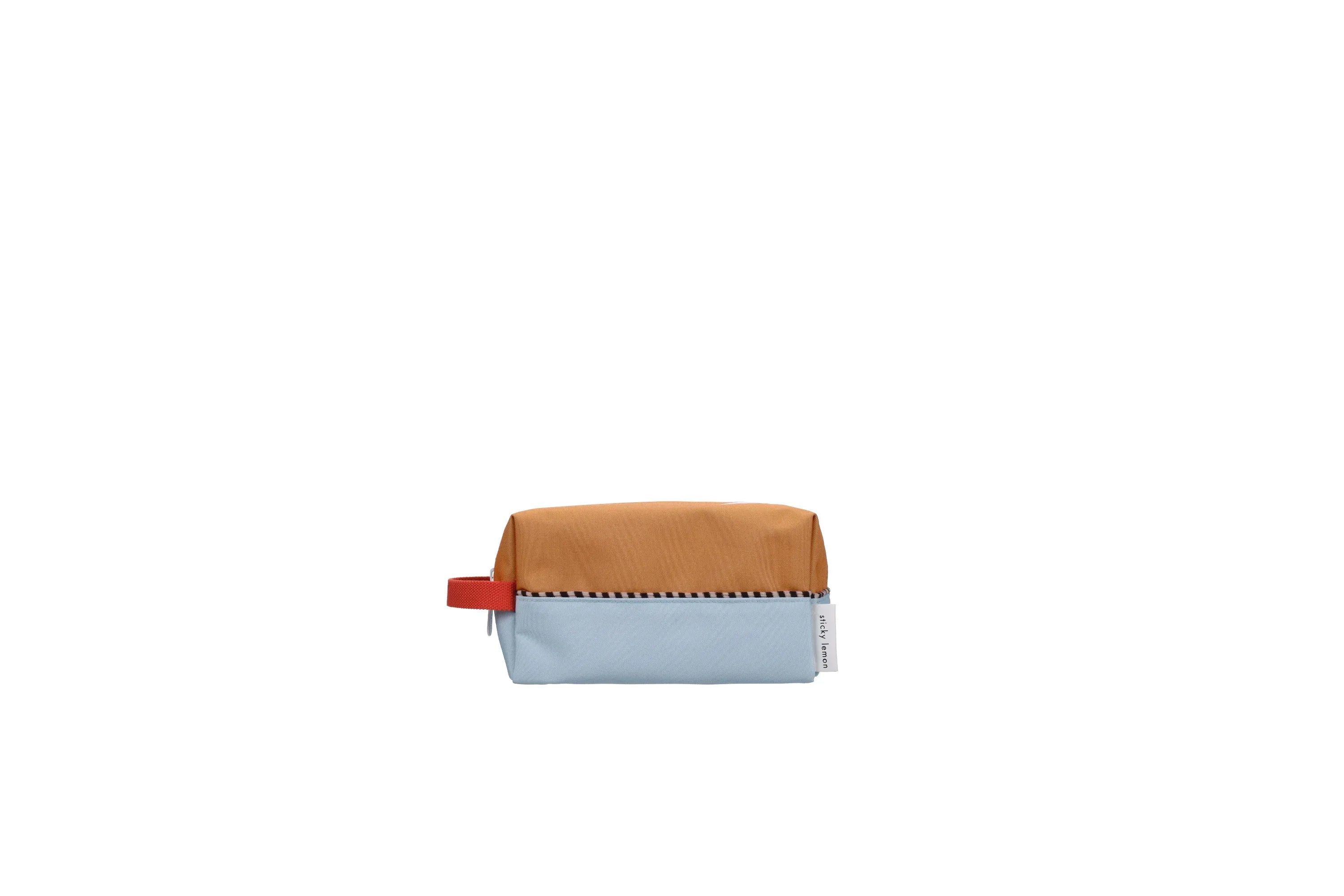 Toiletry Bag Wonders Colourblocking Jane Beige Zissou Blue - Sticky Lemon