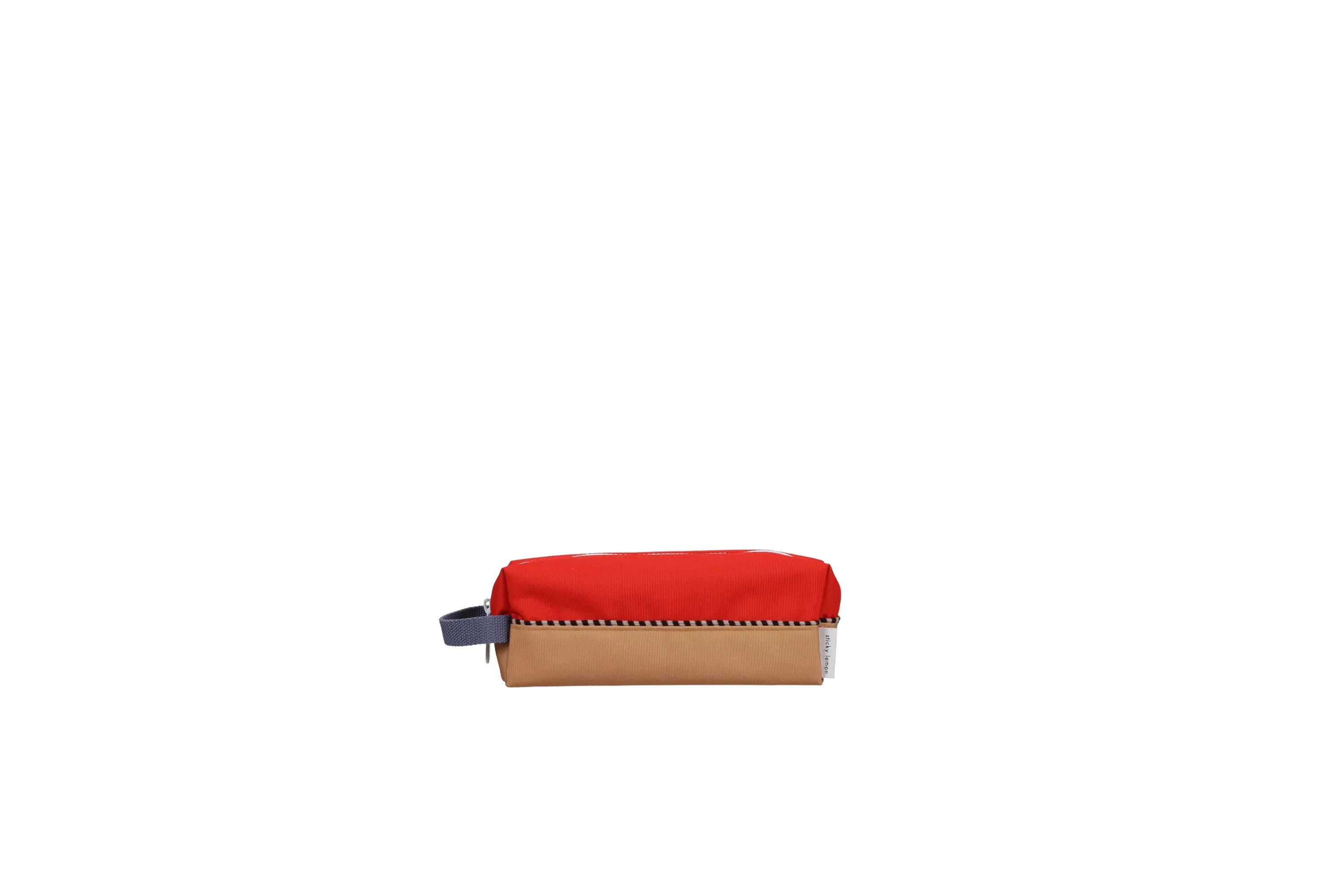 Pencil Case Wonders Colourblocking Red Hat Jane Beige - KDkes