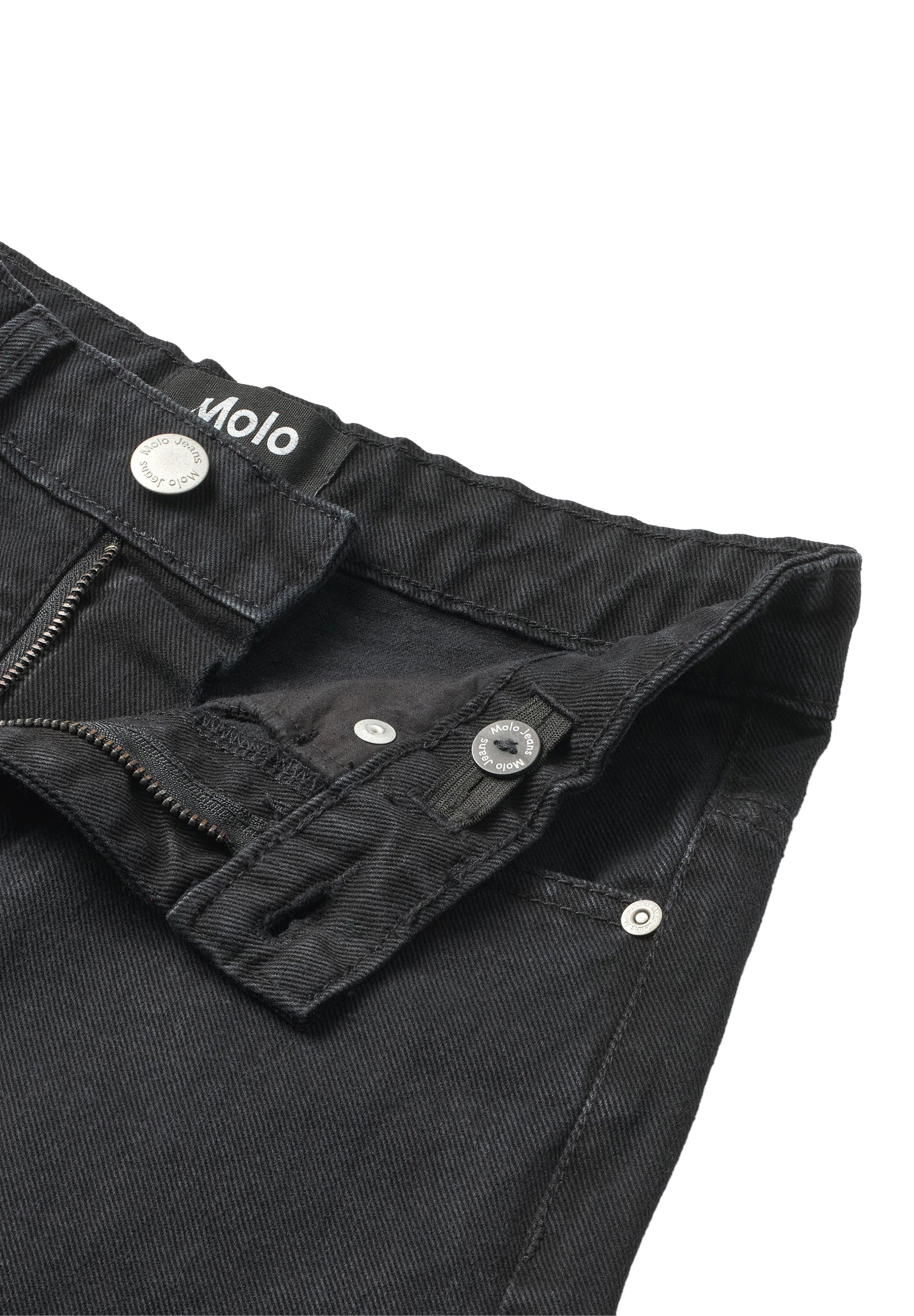 Andy Woven Pants Washed Black