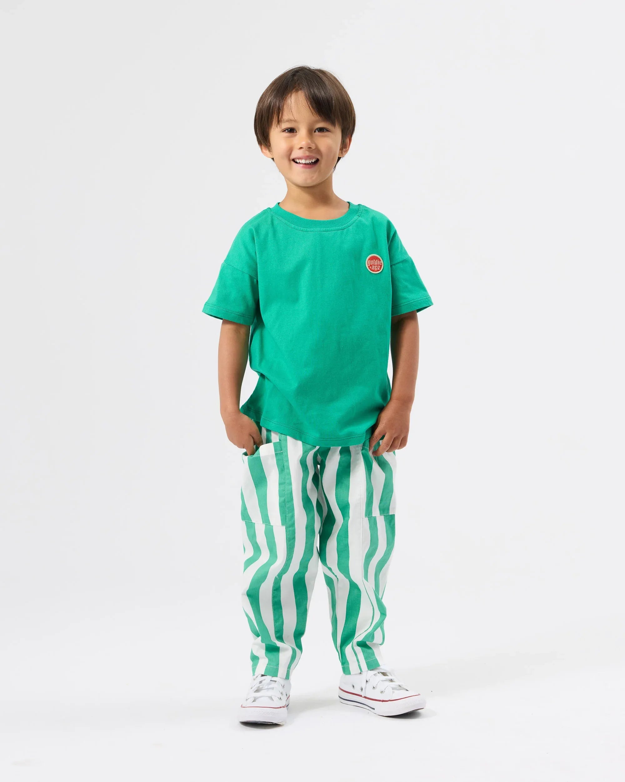 Essential Logo T-shirt Green - Goldie+Ace