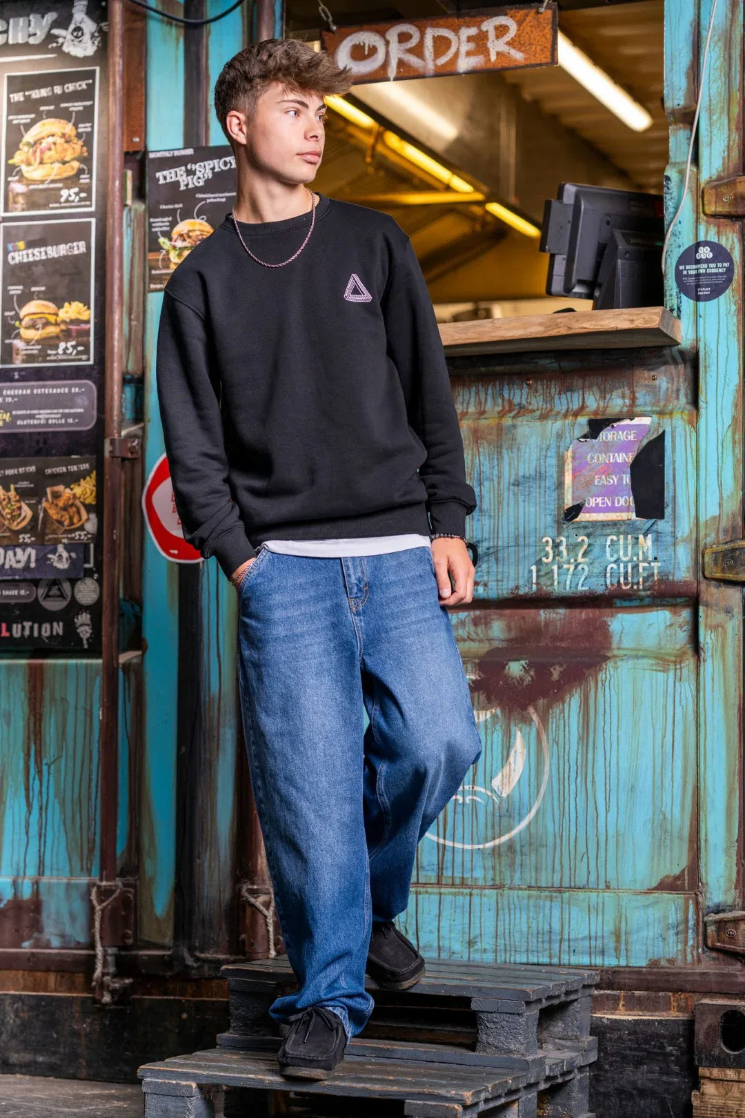 Skater Jeans Blue Denim - HOUNd