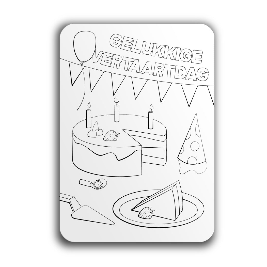 Wenskaart Gelukkige Vertaartdag