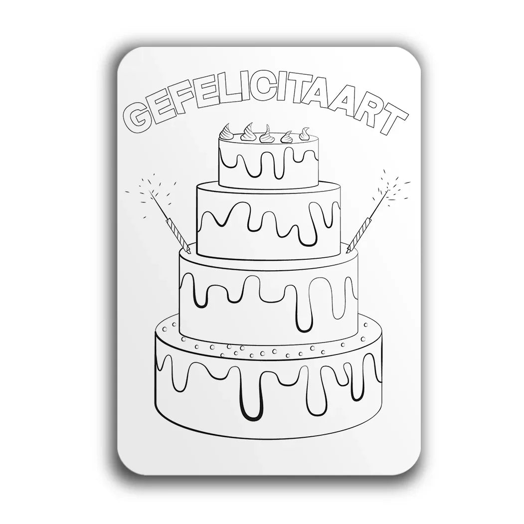 Wenskaart Gefelicitaart - Smaail