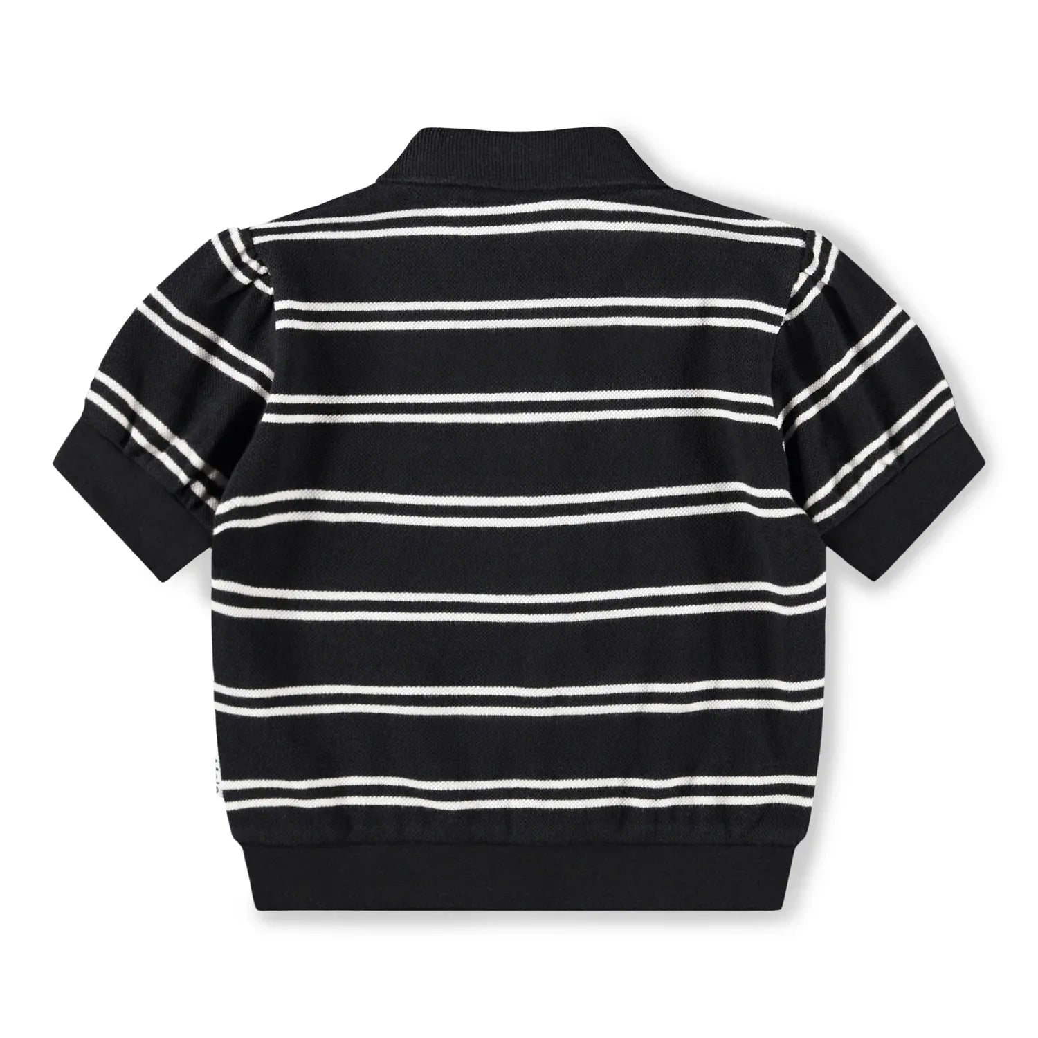 T-shirt SS Raki Black Ivory Stripe - MOLO
