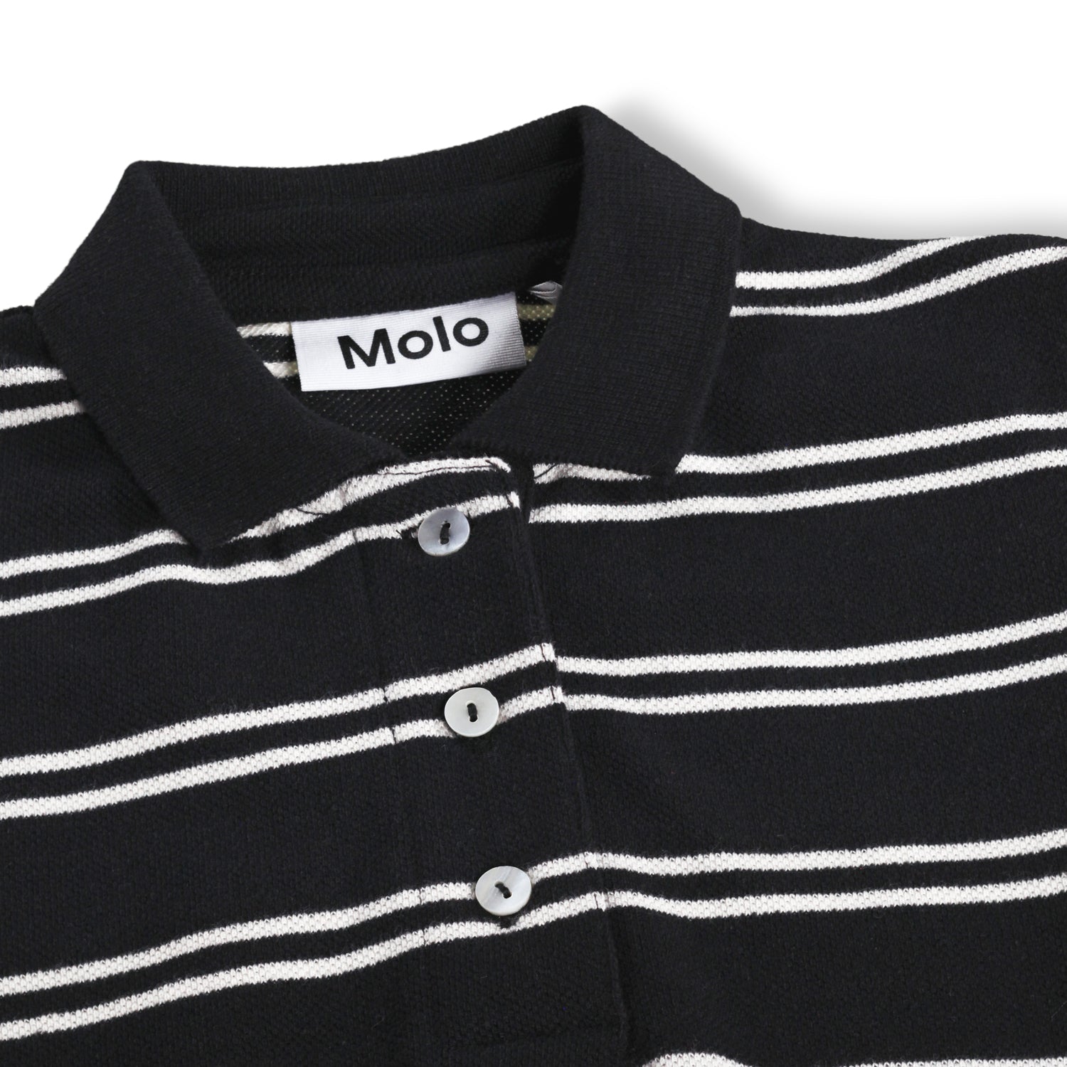 T-shirt SS Raki Black Ivory Stripe