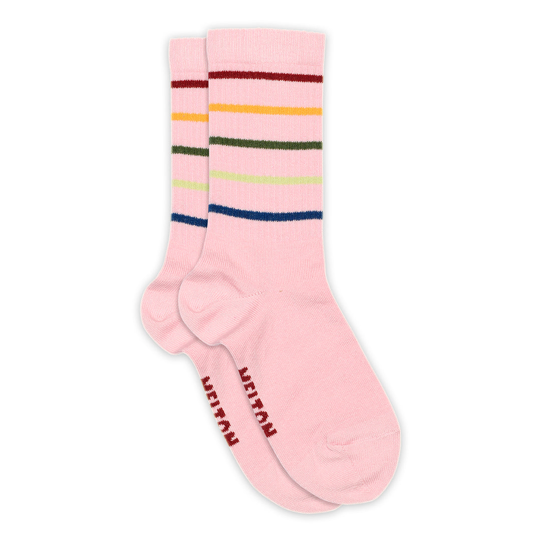 Slim Stripes Socks Pink Nectar