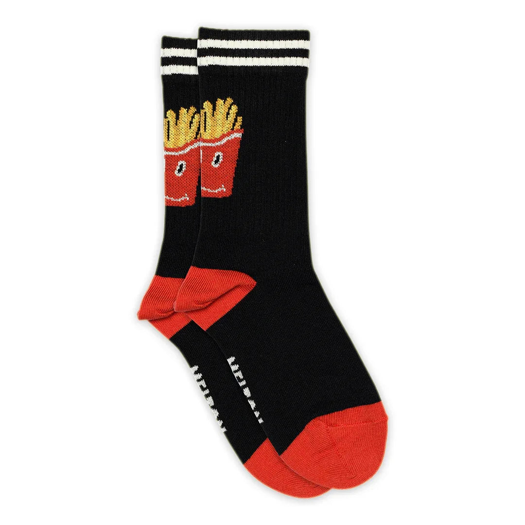 French Fries Socks Black - KDkes