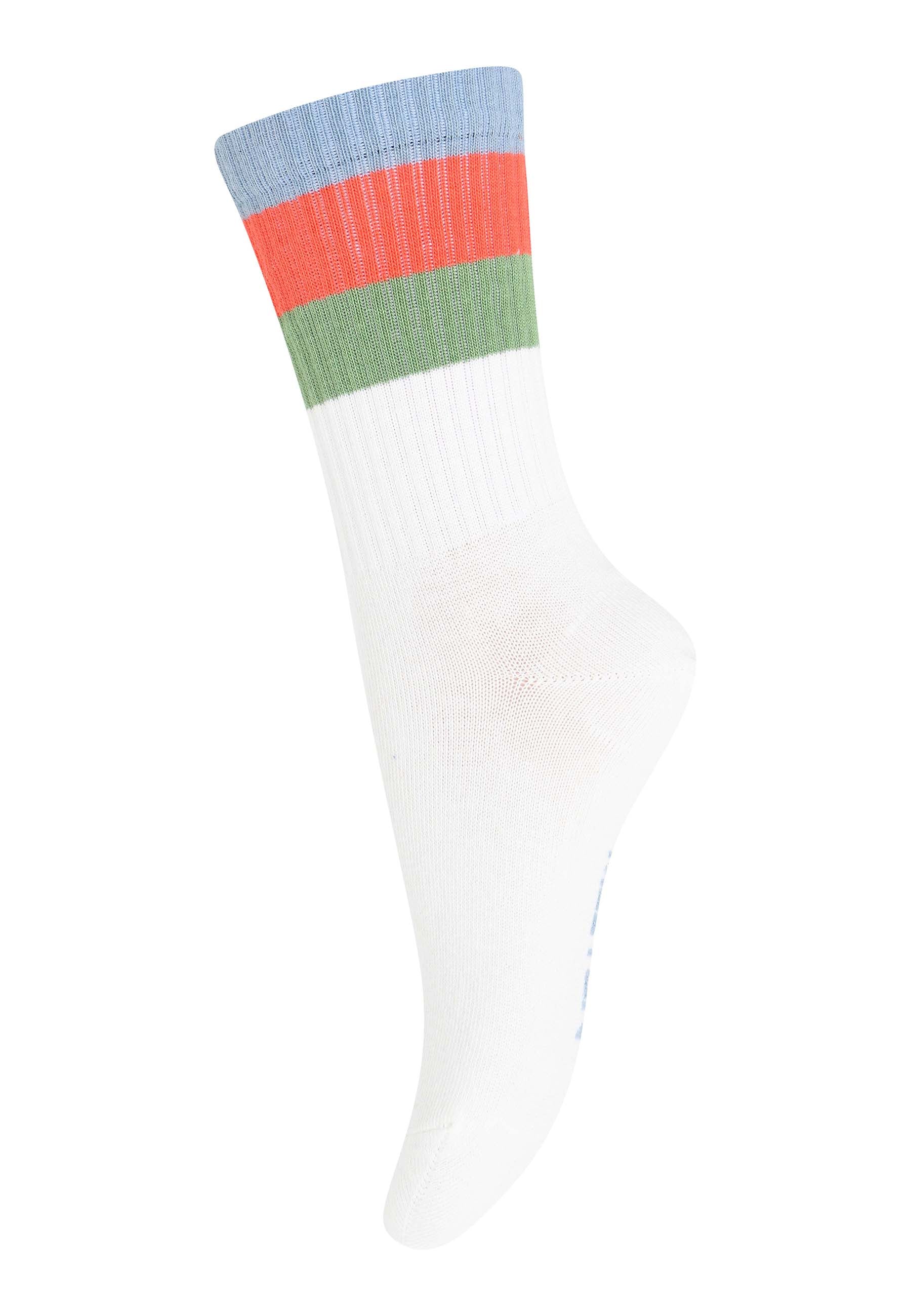 Wide Stripes Socks Snow White