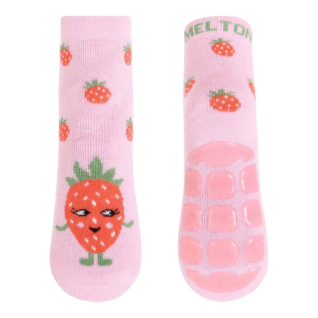 Anti-slip Strawberry Socks - Melton