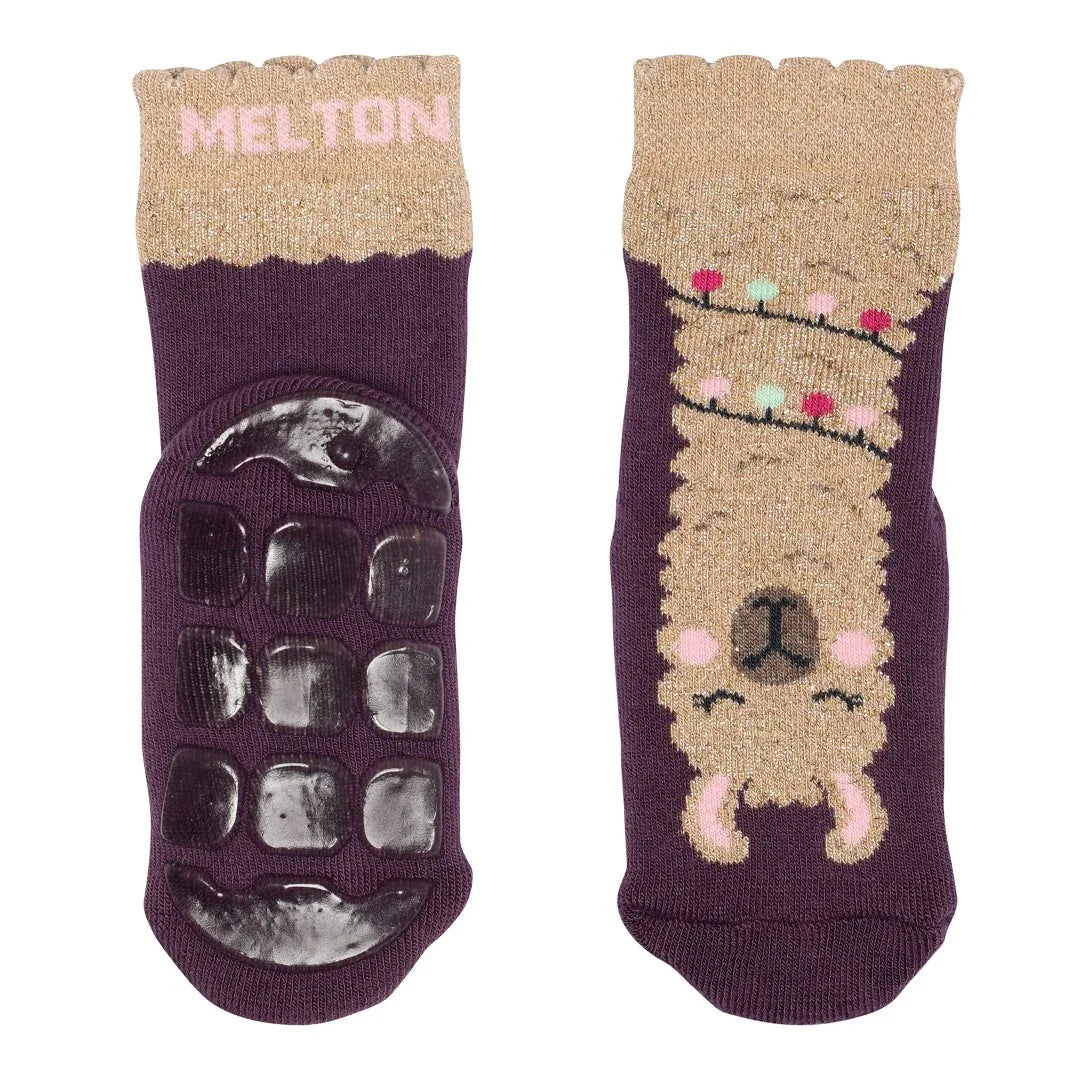 Anti-slip Llama Socks - Melton