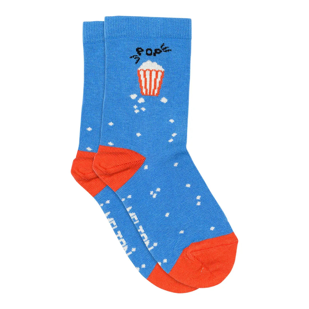 Popcorn Socks Super Sonic Blue - Melton