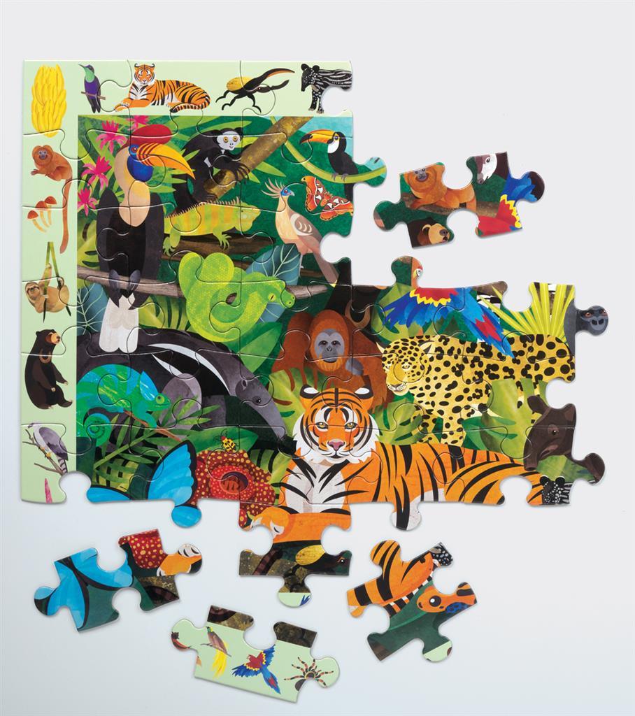 Zoek & Vind Puzzel Regenwoud 64pcs - Mudpuppy