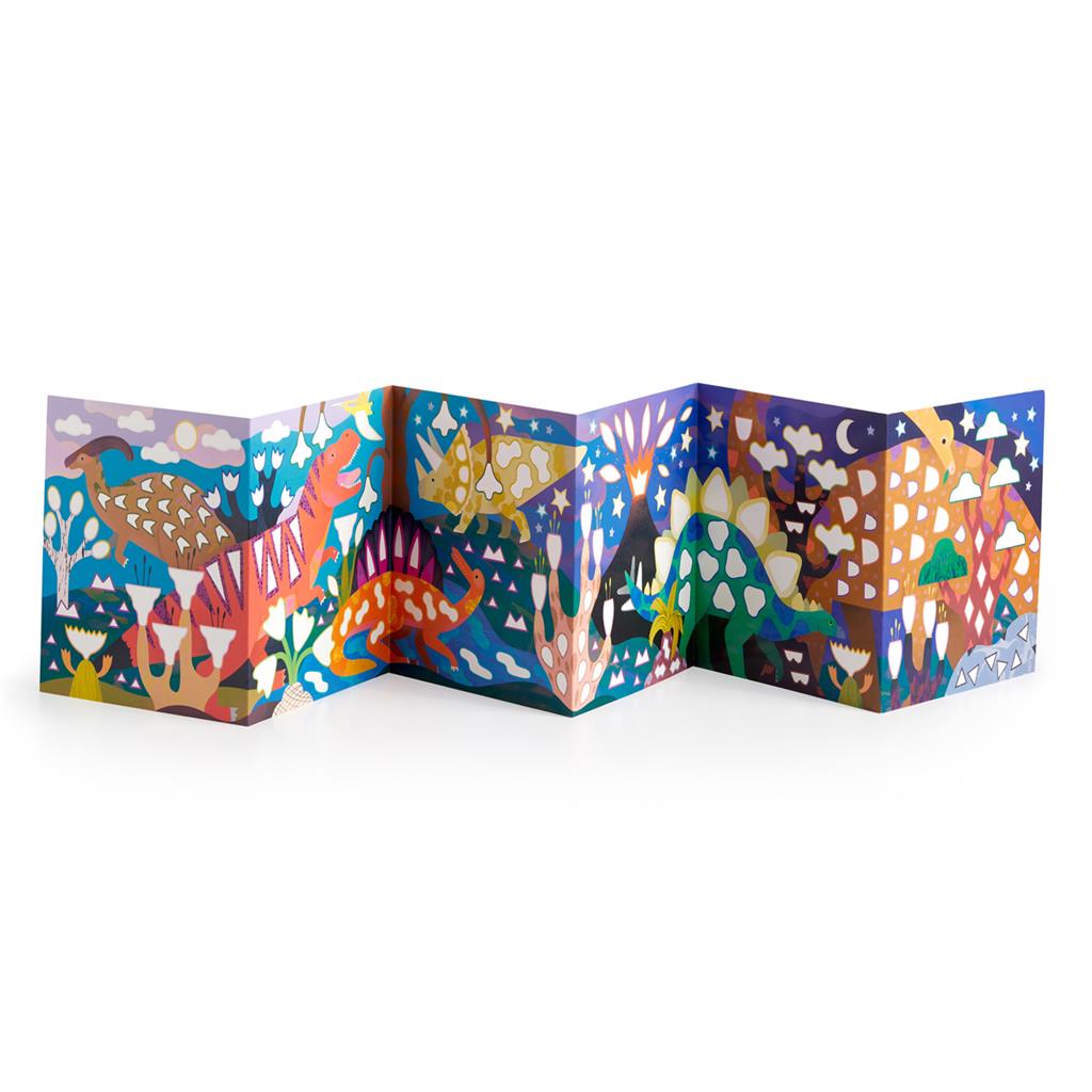 Stickerposter Glitter Dinosaurusland