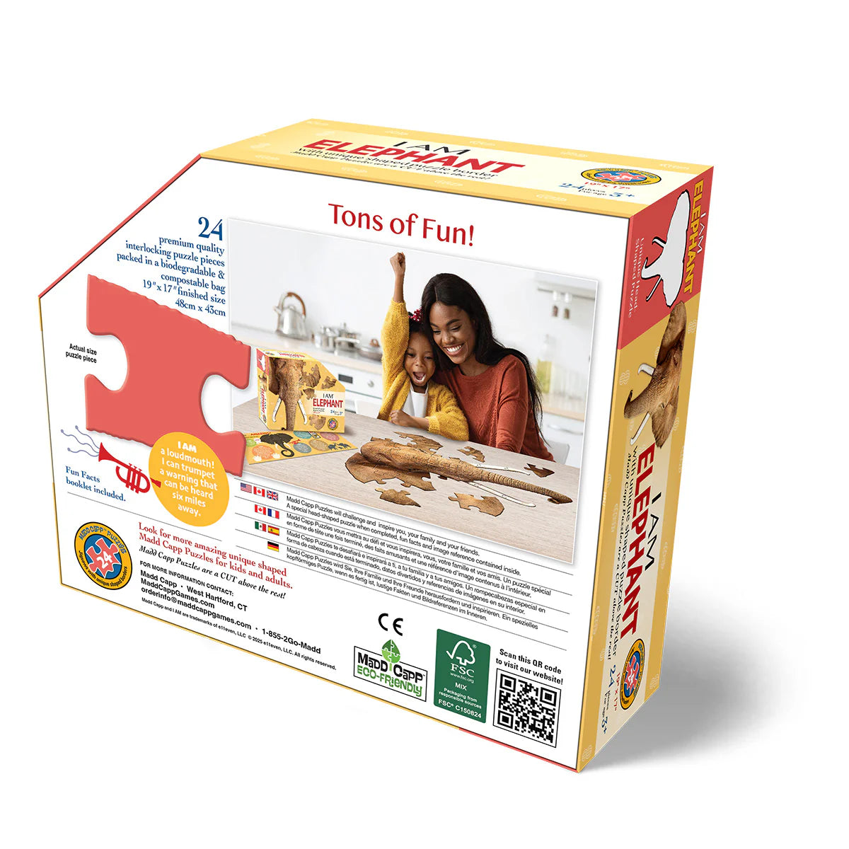 Puzzel Preschool I Am Elephant 24pcs