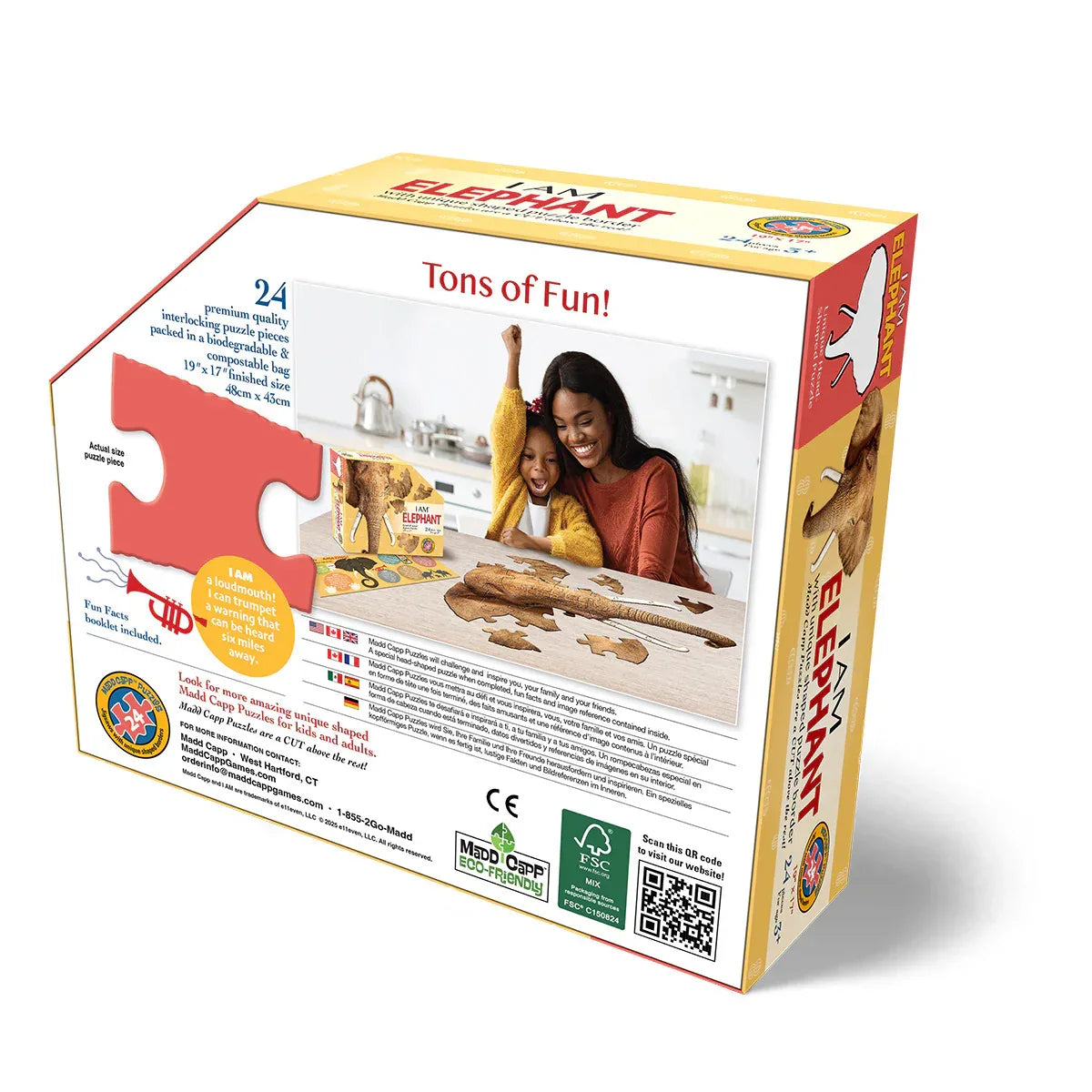 Puzzel Preschool I Am Elephant 24pcs - Madd Capp